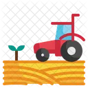 농장 트랙터 트랙터 농업 아이콘