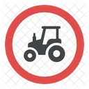 Farm Tractor Warning Icon
