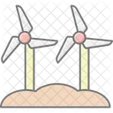 Farm Wind Energy System Farm Solar Icon