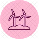 Farm Wind Energy System Farm Solar Icon