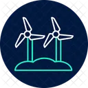 Farm Wind Energy System Farm Solar Icon