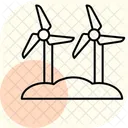 Farm Wind Energy System Farm Solar Icon