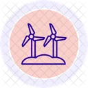 Farm Wind Energy System Farm Solar Icon