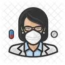 Avatar Farmaceutico Asiatico Icon