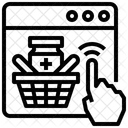 Farmacia En Linea Medicina En Linea Navegador Icono