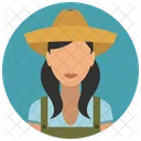 Farmer Woman Avatar Icon