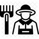 Farmer Peasant Husbandman Icon