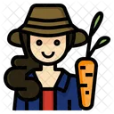 Farmer Gardener Occupation Icon