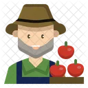 Farmer Man Gardener Icon
