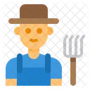 Farmer Man Avatar Icon