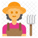 Farmer Woman Avatar Icon