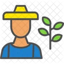 Farmer Man Avatar Icon