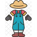 Farmer Outfit Clothing Icon