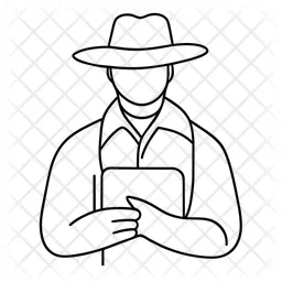 Farmer-and-smartphone  Icon