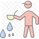 Farmer Collecting Rain Farmer Collecting Icon