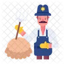Farmer Cowboy Icon
