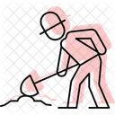Farmer Digging Farmer Digging Icon