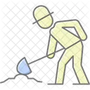 Farmer Digging Farmer Digging Icon