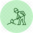 Farmer Digging Farmer Digging Icon