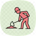 Farmer Digging Farmer Digging Icon