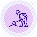 Farmer Digging Farmer Digging Icon