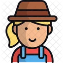 Farmer Gardener Harvester Icon