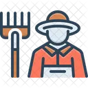 Farmer Peasant Husbandman Icon