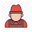 Farmer Occupation Man Icon