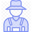 Farmer In Field Farmer Field Icon