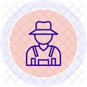 Farmer In Field Farmer Field Icon