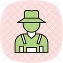 Farmer In Field Farmer Field Icon