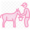 Farmer Milking Goat Farmer Milking Icon