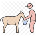 Farmer Milking Goat Farmer Milking Icon