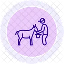Farmer Milking Goat Farmer Milking Icon