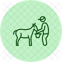 Farmer Milking Goat Farmer Milking Icon
