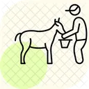 Farmer Milking Goat Farmer Milking Icon