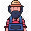 Farmer old man  Icon
