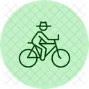 Farmer Bicycle Organic Icon