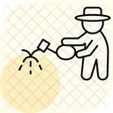 農家の水やり アイコン