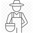 Farmer With Basket Farmer Basket Icon