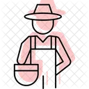 Farmer With Basket Farmer Basket Icon