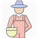 Farmer With Basket Farmer Basket Icon