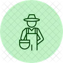 Farmer With Basket Farmer Basket Icon