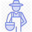 Farmer With Basket Farmer Basket Icon