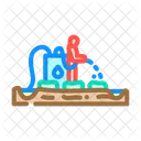 Farmers Using Water Icon