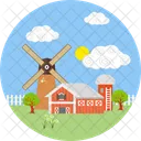 Farmhouse Farm Agriculture Icon
