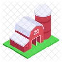 Industrial Plant Silo Warehouse Icon
