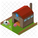 Farm Farmhouse Hut Icon