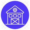 Farmhouse Building House Icon