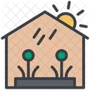 Agriculture Farming House Icon